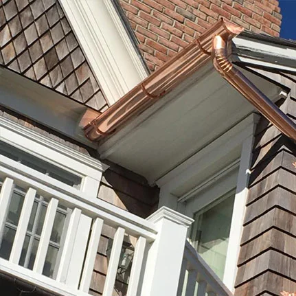 copper gutter installation Westbury ny